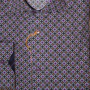 Purple & Grey Thomas Dean Button down